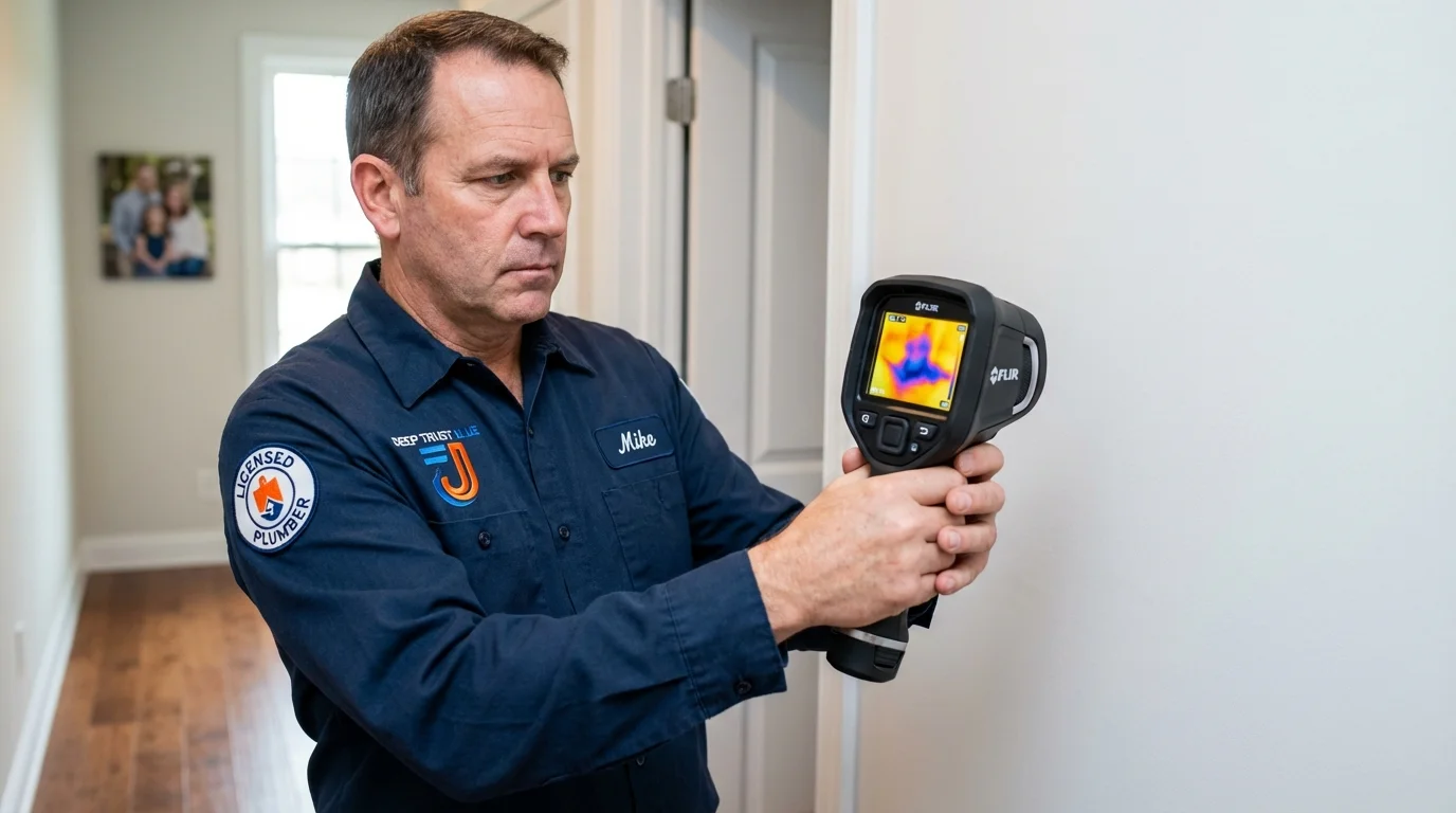 Thermal imaging leak detection by Johns Plumbing LLC in Wymore
